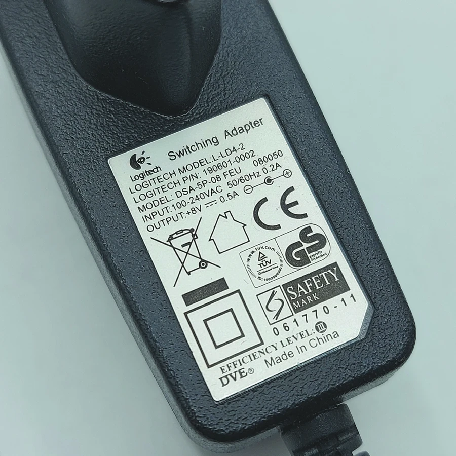 آداپتور برق سوئیچینگ 220 ولت 8 آمپر لاجیتک مدل DSA5P مناسب برای ریموت کنترل ها ( آکبند )